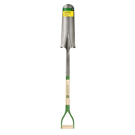 John Deere John Deere 42 in. Steel Round Drain Spade Wood Handle PEP-16-RBA-JD